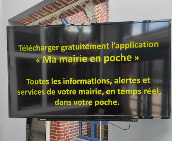 Panneau d'informations de la Mairie